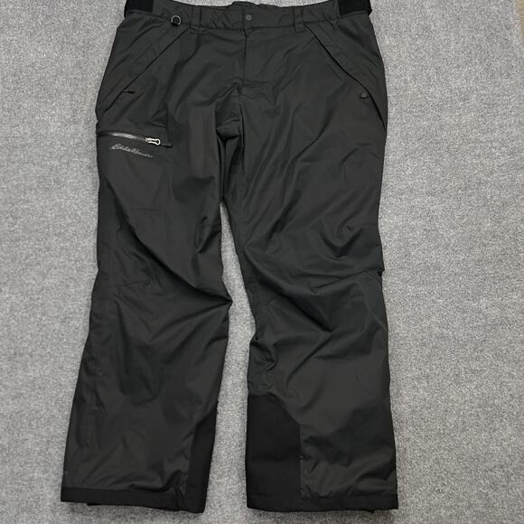 Eddie Bauer Pants Mens 2XL Black WeatherEdge Insulated Ski Snowboard Waterproof - Picture 1 of 11